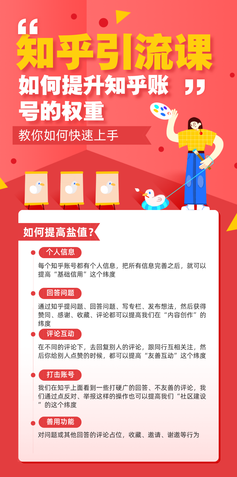 知乎引流课：如何提升知乎账号的权重